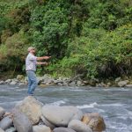 Fly fishing on the Napo